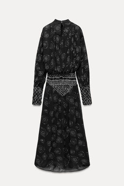 BEADED EMBROIDERED PRINT DRESS ZW COLLECTION - Zara фото 6