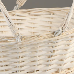 Корзина плетёная для хранения, 32×25×13 см, подвижные ручки h=10 см, ива