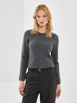 Bisiklet Yaka Kad?n Triko Kazak