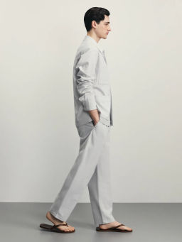 Брюки relax fit со льном / Zarina  фото 2