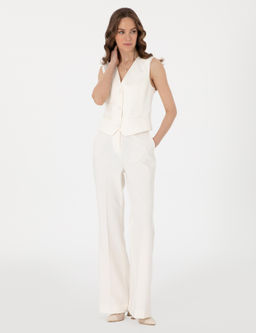 Beyaz Slim Fit Yelek - Pierre cardin фото 4