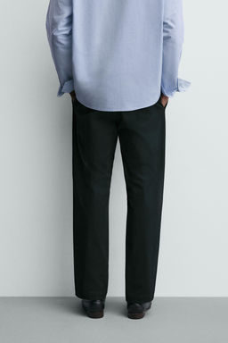 PLEATED TEXTURED TROUSERS - Zara фото 20