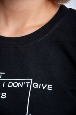 Арт. 3747 Футболка женская 42-50 (5 шт) Цвет:черный - Калинка фото 4