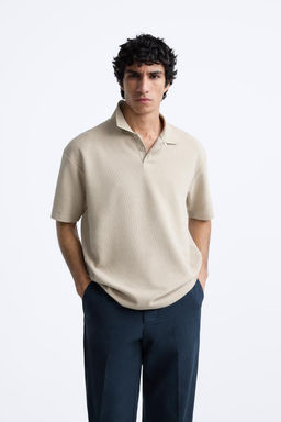 TEXTURED POLO SHIRT - Zara фото 19