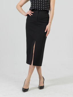 юбка миди прямого силуэта на притачном поясе со шлевками - Трика фото 4