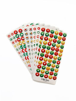 Цена за 3 шт. Наклейки детские оценки «Пять с плюсом», 7×16 см, 10 листов