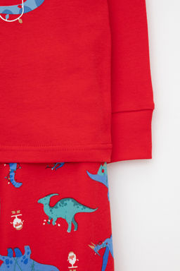 К 1541/насыщенно-красный,динозавры пижама д/дет яс - Crockid фото 4