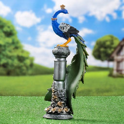 Фигурка полистоун «Павлин», 42×13×11 см