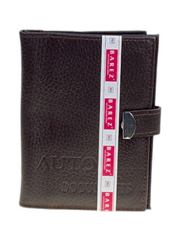 Обложка для паспорта и автодокументов из натуральной кожи, цвет шоколад