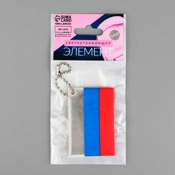 Цена за 6 шт. Светоотражающий элемент «Флаг России», 6×4 см, триколор