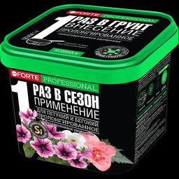 Bona Forte Удобрение Петунии и бегонии 1 РАЗ В СЕЗОН TURBO ведро 1 л BF23020311