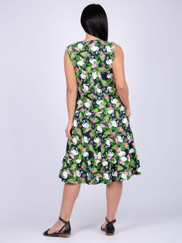 Сарафан "Летта" лебеди, трикотаж