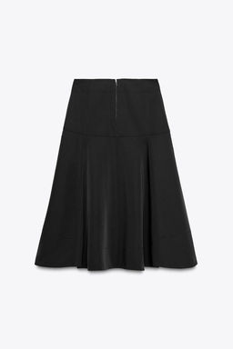 ZW COLLECTION FLARED BELT SKIRT - Zara фото 7