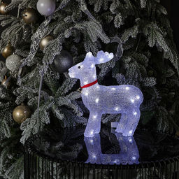 ULD-M3739-040/STA WHITE IP20 DEER Фигура светодиодная Олень, 36*32см, 40 светодиодов. Белый свет. Провод прозрачный. TM Uniel