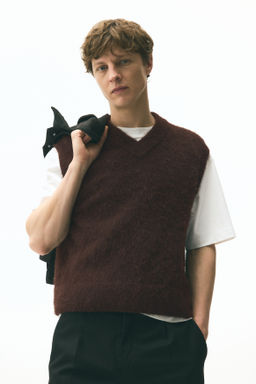 Su?ter sin mangas efecto pelo Loose Fit - H&m фото 6