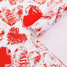 Цена за 2 шт. Бумага упаковочная глянцевая «Сердечки», 100×70 см, 1 шт.