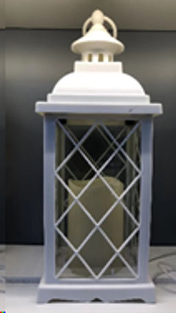 Светильник фонарь настольный 13x13x33 см черный / YR1411B /уп 24/НОВОГОДНИЙ - Галеонтрейд фото 2