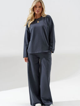 Костюм футер с брюками палаццо - Оптима фото 13