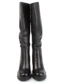 02-B6233-6051-3BM-1 BLACK Сапоги зимние женские (натуральная кожа, натуральный мех) - Фабричный китай фото 8