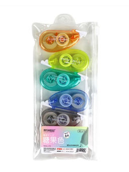 Набор корректоров 6 шт. "Rainbow", 72м*5мм, mix