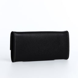 Кошелёк на кнопке, цвет чёрный - Simaland фото 2