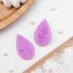 Цена за 3 шт. Молд кондитерский Лист гортензии, силикон, 2 предмета, 4?2.5 см, МИКС - Simaland фото 11