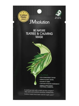 Jmsolution Тканевая маска успокаивающая с экстрактом чайного дерева / Be Nature Teatree & Calming Mask, 24 мл