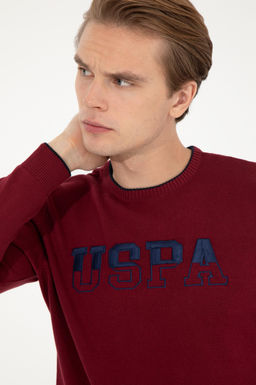 U. S. Polo Assn / Мужской бордово-красный трикотаж с круглым вырезом - U.s. polo assn фото 15