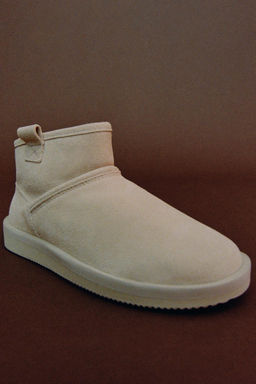 LINED LEATHER ANKLE BOOTS - Zara фото 7