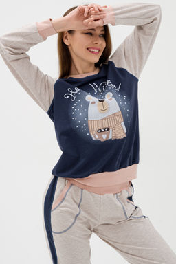 Костюм женский из футера Гамми индиго - Амадэль фото 18