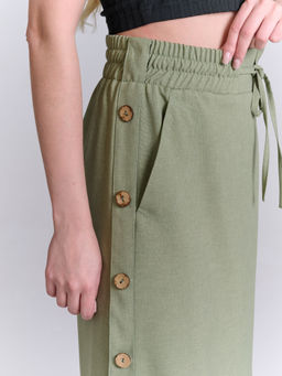 Льняная юбка на резинке лен с вискозой