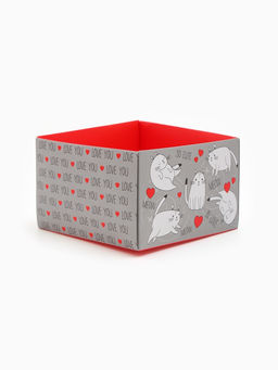 Цена за 3 шт. Коробка "Кот" 11х11х7 см, БК 270гр/м2
