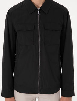 Siyah Rregular F_t Fermuarl_ _nce Ceket - Pierre cardin фото 7