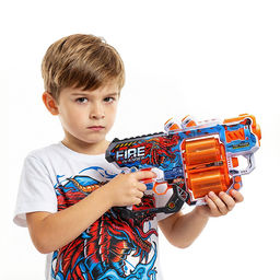 Бластер "Молниеносец" с полимернымипулями, в коробке