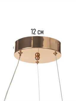 Люстра потолочный BayerLux Stefanie, 70 Вт, LEd, 4000-6000К, золото, 48×48×25 см