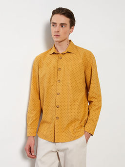 Regular Fit Uzun Kollu Desenli Erkek G?mlek