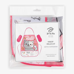 Фартук с нарукавниками детский Этель Hello cat, 49 х 39 см  фото 9