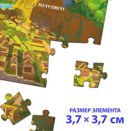 Познавательный и игровой набор Новые чудеса света, книга и пазл, 88 элементов - Puzzle time фото 5