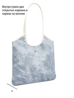 Сумка ELEGANZZA ZBBU-1977-1 l.blue jeans/white