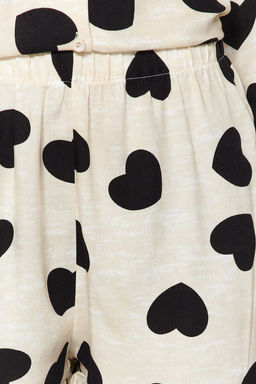 Trendyolmilla Siyah Kalpli F?rf?rl? Viskon Sortlu Dokuma Pijama Tak?m? THMAW21PT0043  фото 7