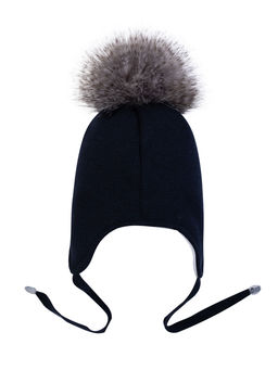 Шапка детская темно-синяя Ш-088 (54)