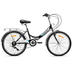 Велосипед 24" Rocket City Fold S 24, цвет черный, размер 16"