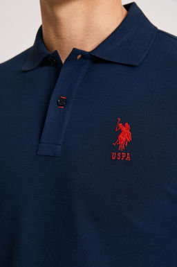 Erkek Slim Fit Polo Yaka Lacivert Basic Ti__rt - U.s. polo assn фото 6