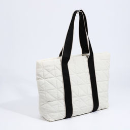 Сумка-шопер на молнии, цвет белый - Simaland фото 3