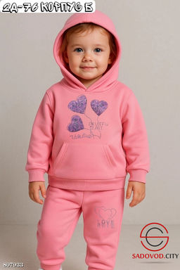 костюм для девочки с начесом