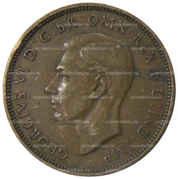 1/2 пенни 1938 года Австралия