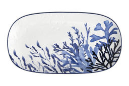 Набор, 2 пр, блюдо/салатник, керамика К, белое/синий, Синие кораллы, Blue Coral