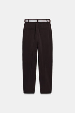 DARTED TROUSERS WITH BELT - Zara фото 7