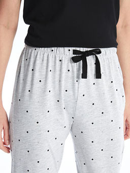 Beli Lastikli Puantiyeli Kad?n Pijama Alt?