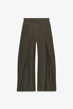 ZW COLLECTION FRONT PLEAT TROUSERS